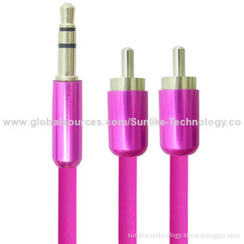 3.5mm Jack Audio Cable with Aluminum Shell, Ultra-soft Wire